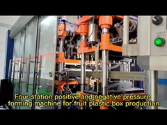 Χρησιμοποιούμενη αυτόματη μηχανή σχηματισμού κενού τριών σταθμών για τροφή κατοικίδιων ζώων